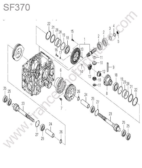 Differentiel avant ISEKI SF370