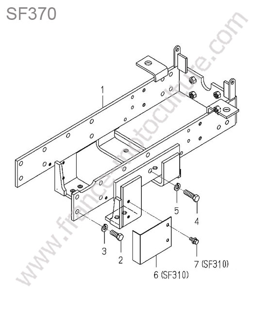 Chassis avant ISEKI SF370