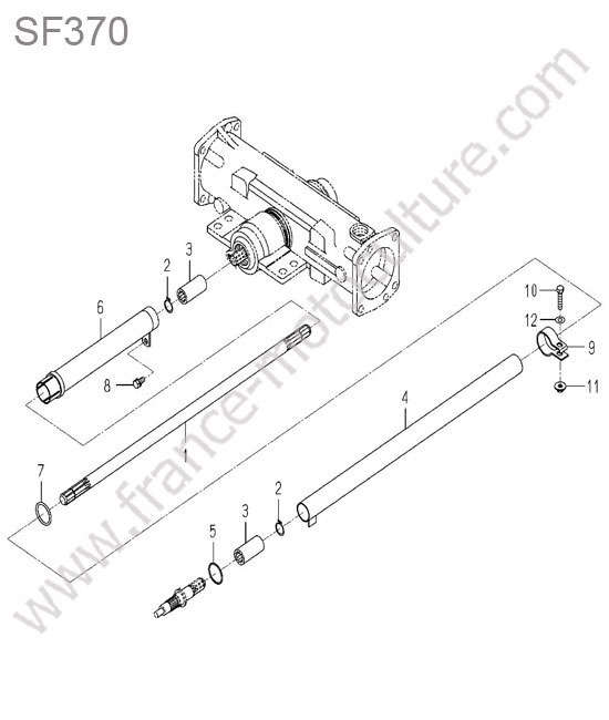 Arbre transmission arriere ISEKI SF370