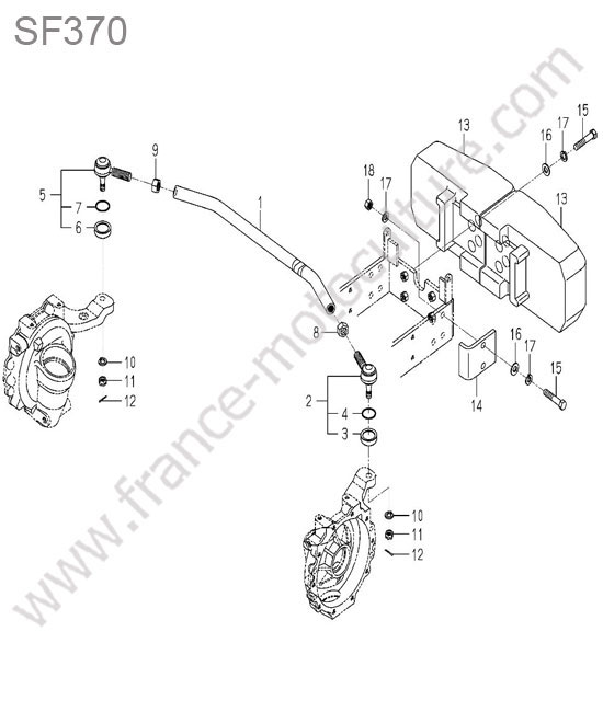 Rotule direction ISEKI SF370