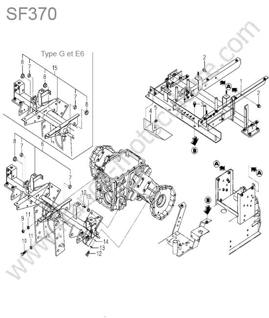 Chassis siege ISEKI SF370