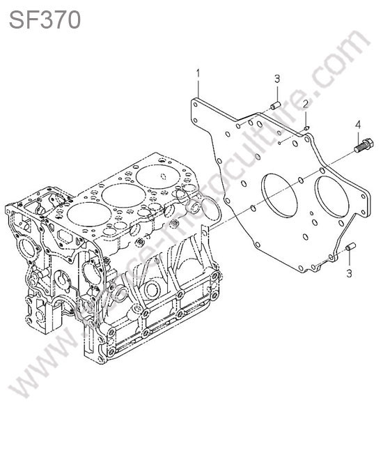 Plaque demarreur ISEKI SF370