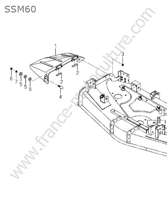 Deflecteur - ssm60 ISEKI SF370
