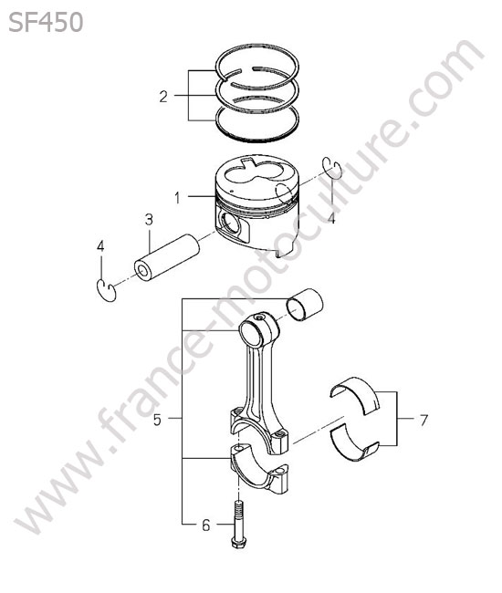 Piston ISEKI SF450