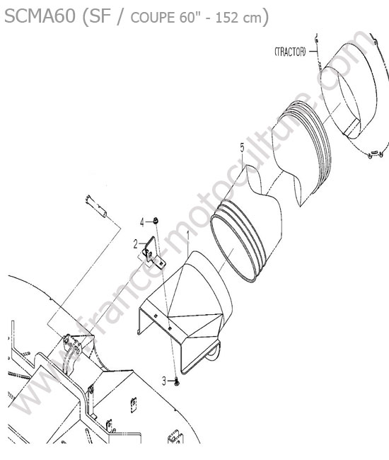 Ejection plateau - 60 ISEKI SF450