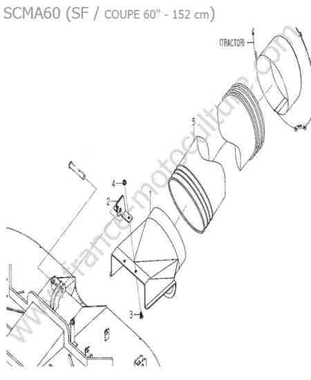 ISEKI - SF450 : Ejection plateau - 60