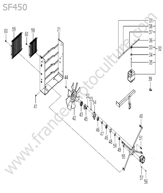 Ventilateur - echangeur ISEKI SF450