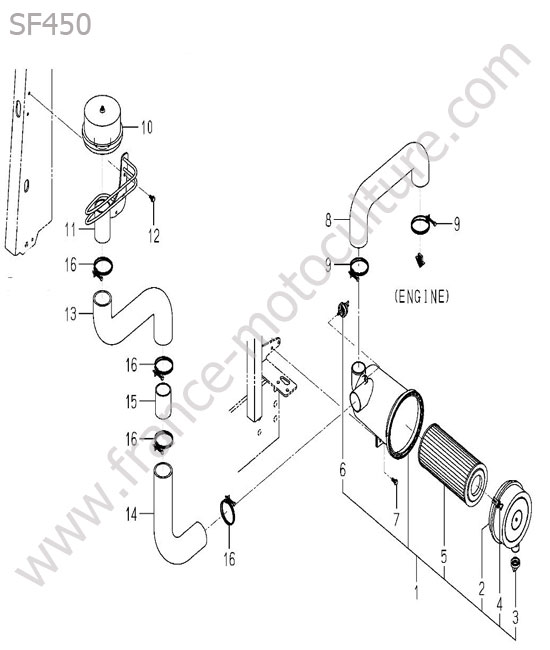 Filtre a air ISEKI SF450
