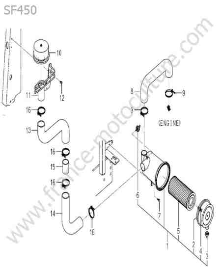 ISEKI - SF450 : Filtre a air