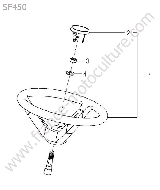 Volant direction ISEKI SF450