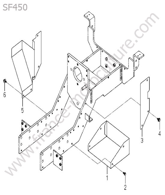 Protection courroie ISEKI SF450