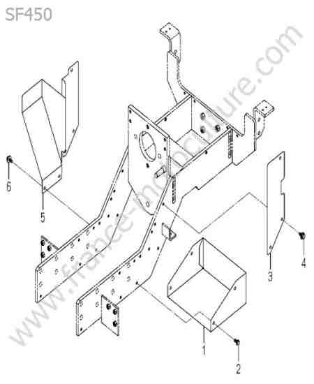 ISEKI - SF450 : Protection courroie
