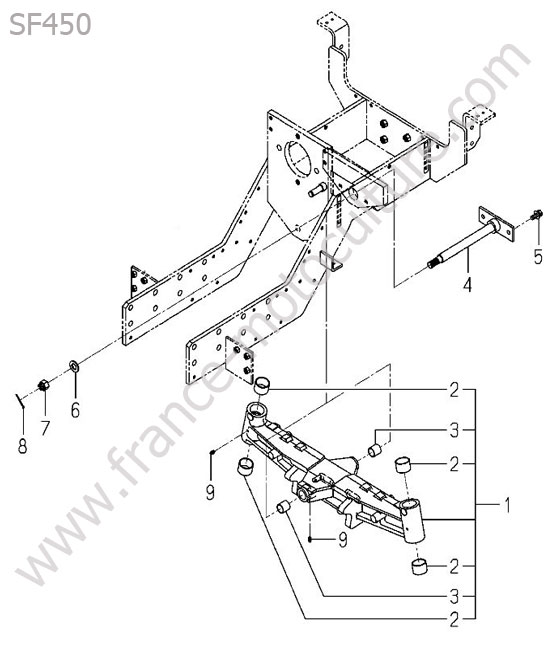 Essieu arriere ISEKI SF450