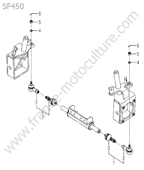 Rotule direction ISEKI SF450