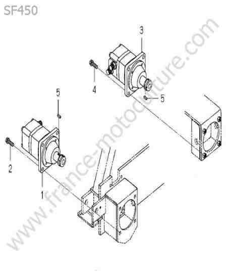 ISEKI - SF450 : Moteur hydraulique