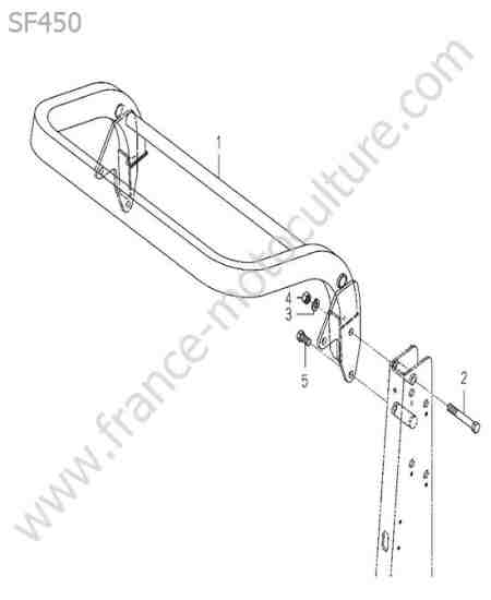 ISEKI - SF450 : Arceau anti-renversement