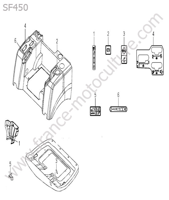 Etiquettes controles ISEKI SF450