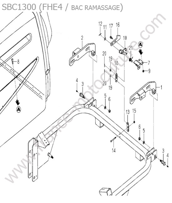Support base bac ISEKI SF450