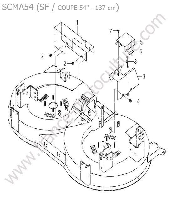 Protection plateau - 54 ISEKI SF450