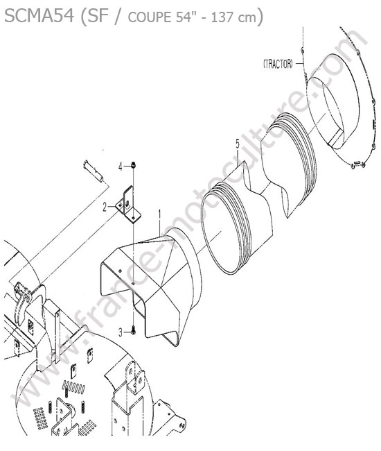 Ejection plateau - 54 ISEKI SF450