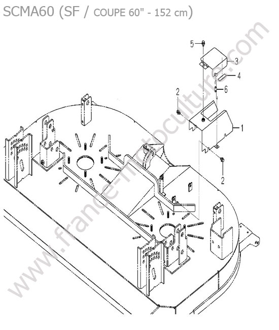 Protection plateau - 60 ISEKI SF450