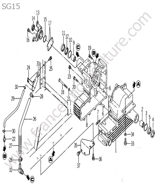 Carter transmission ISEKI SG15