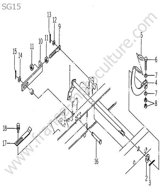 Blocage differentiel ISEKI SG15