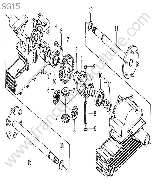 Differentiel ISEKI SG15