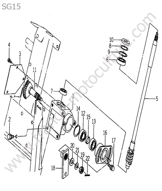 Colonne direction ISEKI SG15