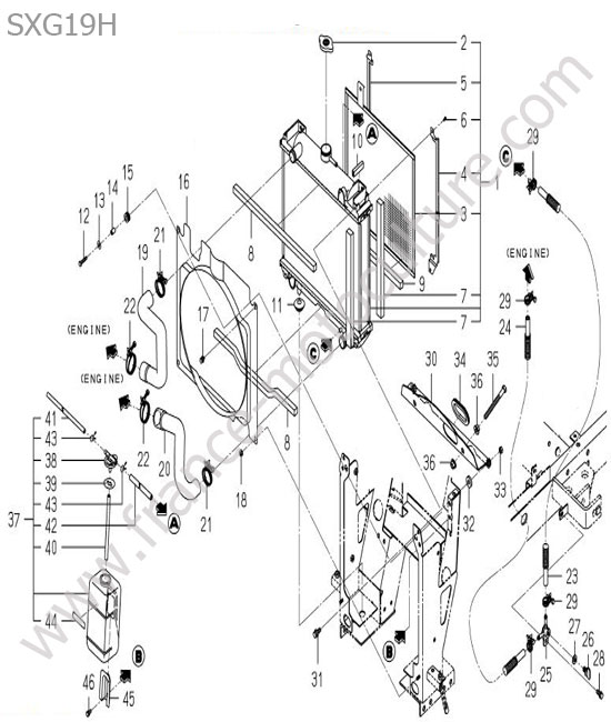 Radiateur ISEKI SXG19