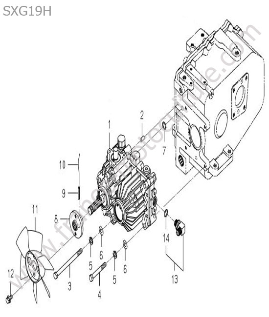 Moteur hydrostatique ISEKI SXG19