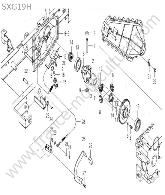 Differentiel ISEKI SXG19