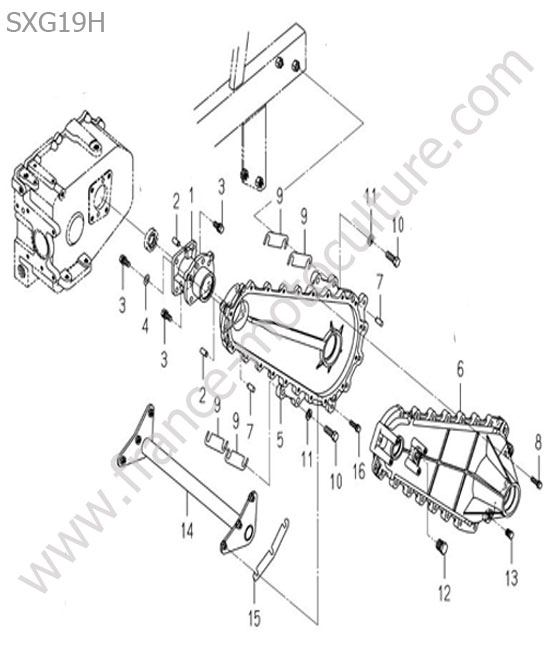 Carter pont arriere ISEKI SXG19