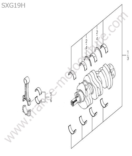 Coussinets ISEKI SXG19
