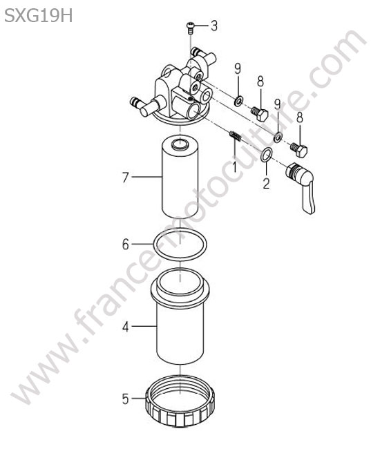 Filtre gazole ISEKI SXG19