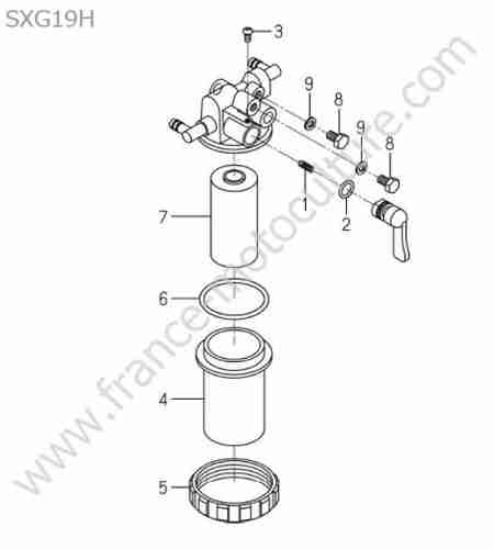 ISEKI - SXG19 : Filtre gazole