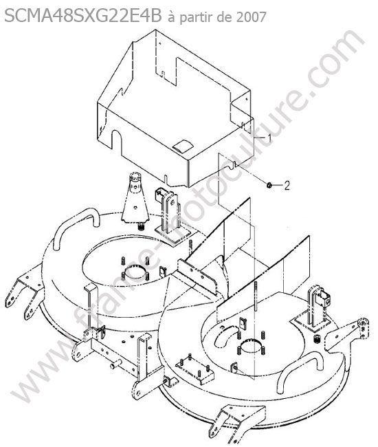Protection courroies (scma48sx) ISEKI SXG19
