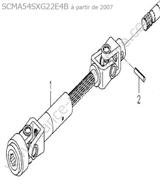 Cardan coupe (scma54sx) ISEKI SXG19