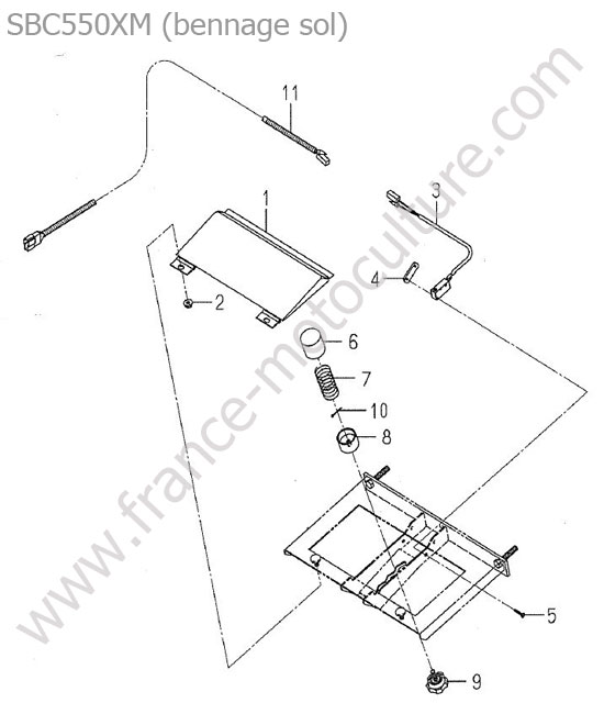 Electricite bac (sol) ISEKI SXG19