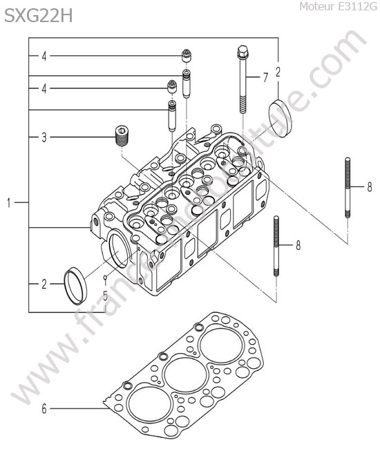 Culasse ISEKI SXG22