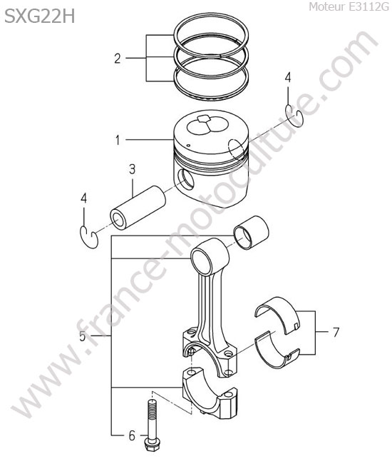 Piston ISEKI SXG22