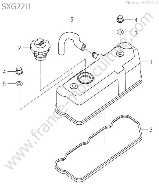 Couvre culasse ISEKI SXG22