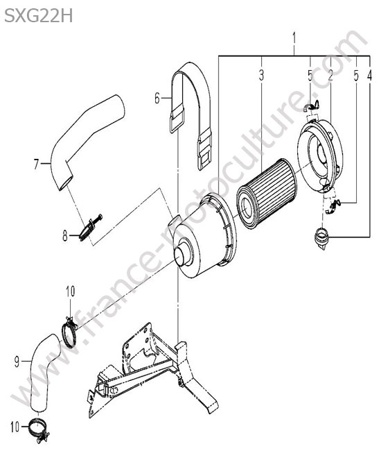 Filtre air ISEKI SXG22
