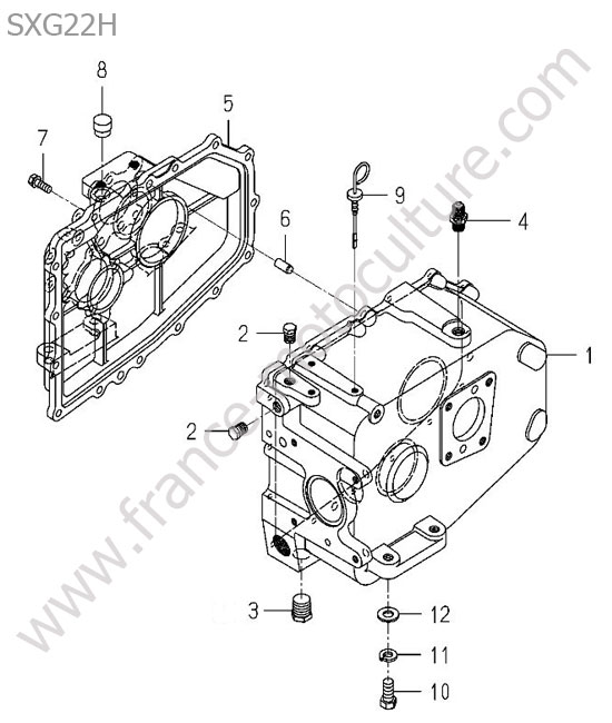 Carter transmission ISEKI SXG22