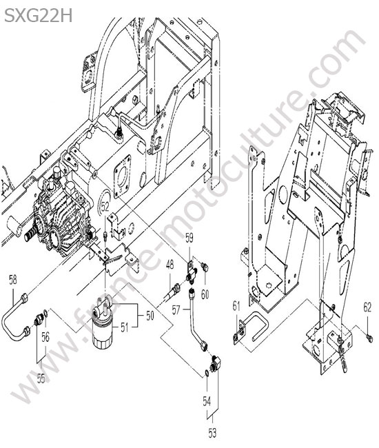 Filtre hydraulique ISEKI SXG22