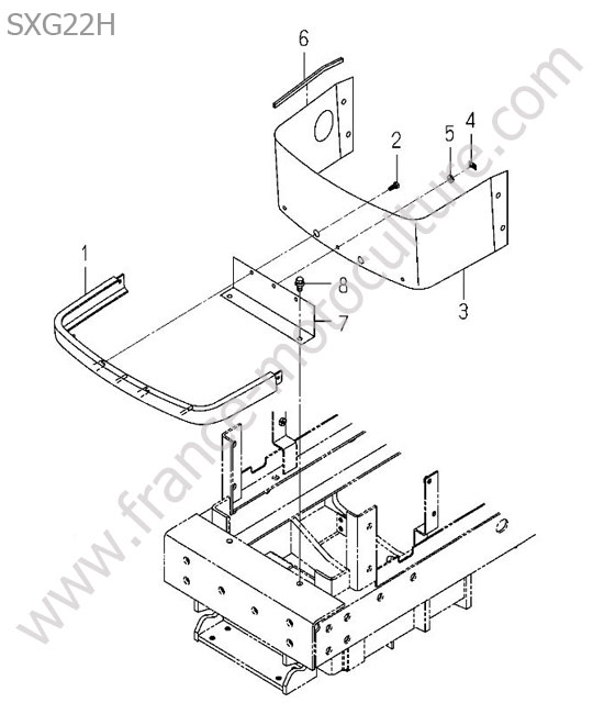Protection avant ISEKI SXG22