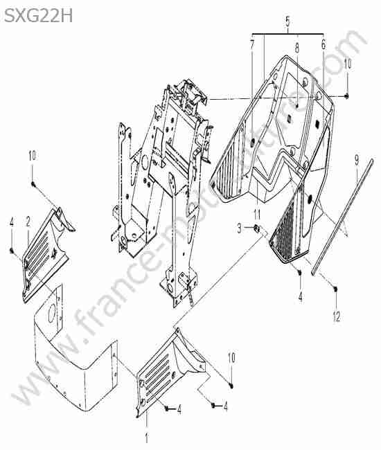 ISEKI - SXG22 : Carenages