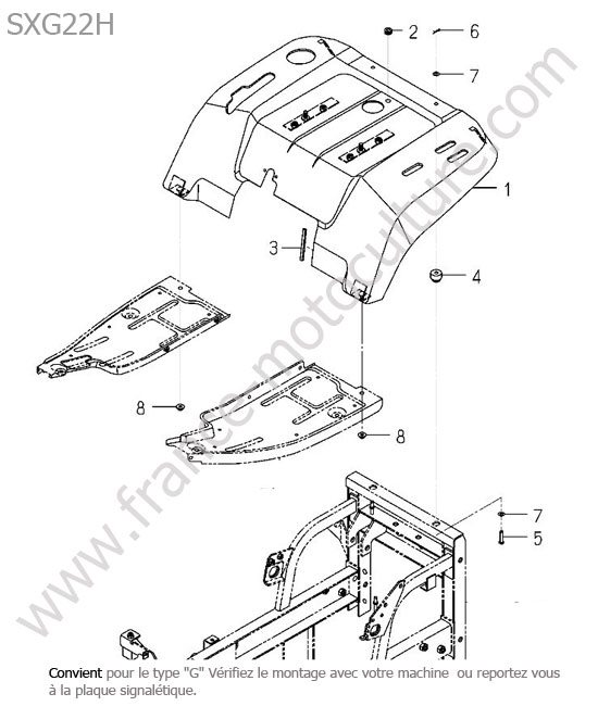 Aile (type g) ISEKI SXG22