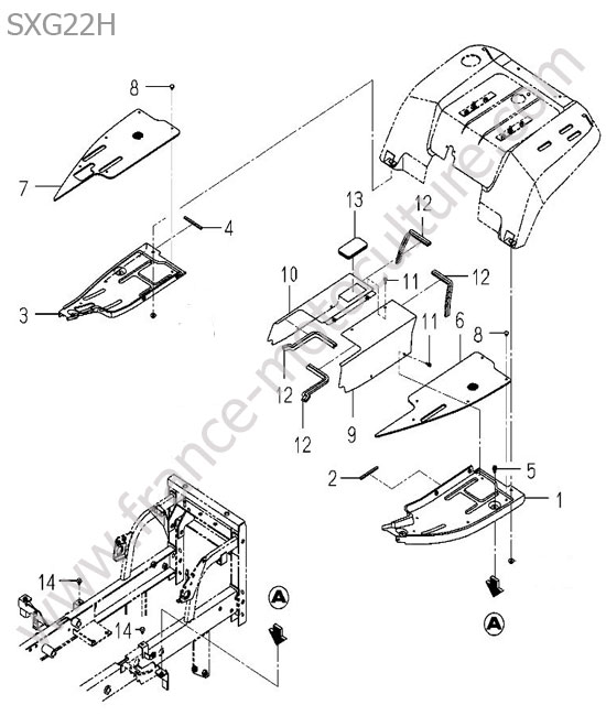 Marche pied ISEKI SXG22