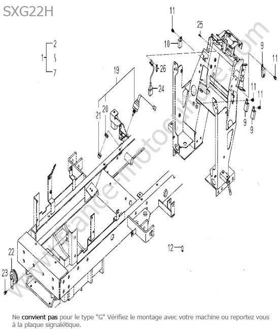 Circuit electrique ISEKI SXG22